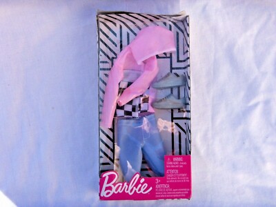BARBIE  ACCESSORIES  CLOTHS FOR KEN FKT44  PINK JACKET SHORT PANTS SHOES