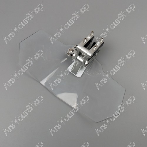 Universal Motorcycle motobike Windshield Windscreen Transparent Spoiler Shield - Picture 4 of 4