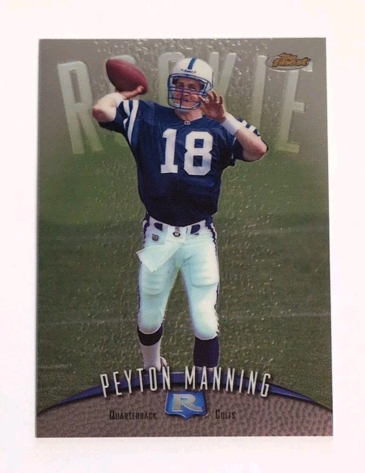 1998 Topps Finest PEYTON MANNING Rookie RC #121 -- HOF Colts Broncos -- MINT