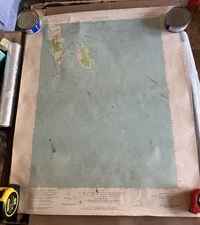 Vtg 1962 Map Sconticut Neck Fairhaven Mass Quadrangle Maritime Nautical Chart