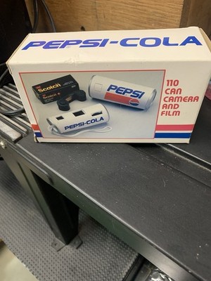 Pepsi Can 110 Film Camera White Boxed Set Vintage Collectible