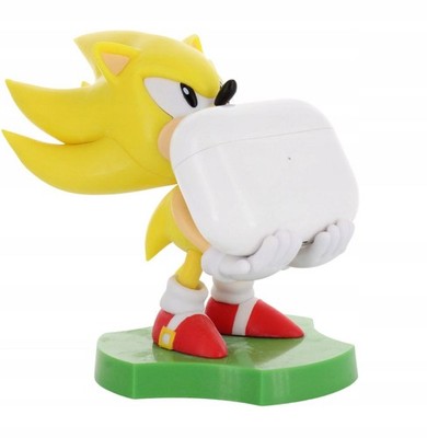 Sonic Super Sonic Cable Guys Halter Handy Kopfhörer Figur Sammelfigur