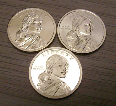 2025 P D S Sacagawea Native American Dollars (2) BU & (1) Proof (Lot of 3)
