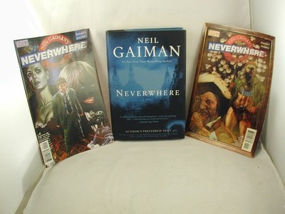 Neil Gaiman Neverwhere Author's Preferred Text + 2 Graphic Versions Fantasy