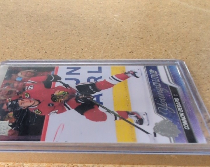 202324 Upper Deck Connor Bedard Young Guns Rookie RC 451 Blackhawks A G2U view 4