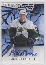 2021-22 Upper Deck SP Game Used Legends Blue Mike Modano #115 Auto HOF 0pz2
