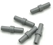 Lego 5 New Light Bluish Gray Bars 2L with Stop Ring Parts