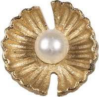 Clayre & Eef 65276 TüRknopf Goldfarbig Ø 3X6 Cm