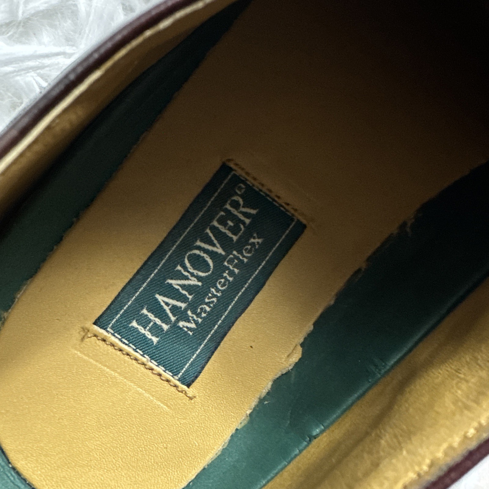 HANOVER Dress Shoes Cap Toe Oxblood Burgundy Leather Mens Sz 11 Wide New