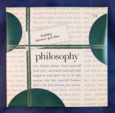 Philosophy Holiday Shower Gel Duo, 6 fl oz ea, Juniper Berries, Pistachio Dreams
