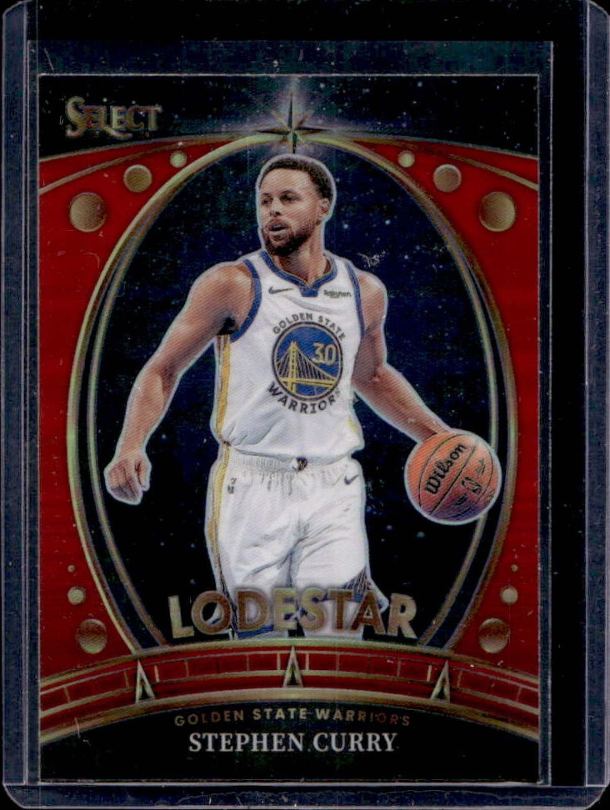 2023-24 Panini Select Stephen Curry Lodestars Red Prizm #6 Warriors