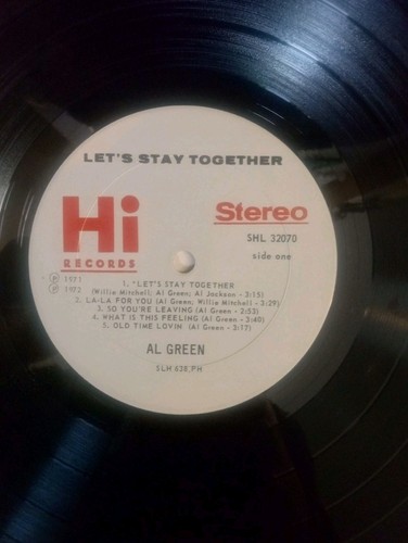 Al Green Let's Stay Together Vinyl LP 1972 1ST Shelly Press SHL 32070 Soul Funk - Imagen 6 de 8