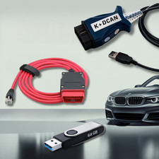Diagnostica BMW per modelli E,F,G & I / K+DCAN - ENET - chiavetta USB / comp. ISTA INPA