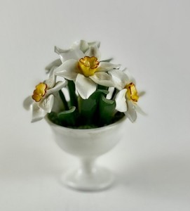 Crown Staffordshire Fine Bone China Floral Design Collectibl- Made in England 4"