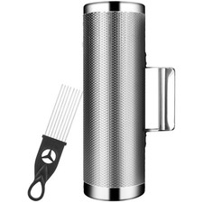 12" x 4" Metal Guiro Shaker Stainless Steel Guiro Instruments with Scraper Mu