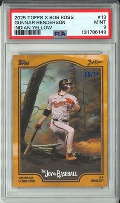 ⚾2025 Topps X Bob Ross the Joy of Baseball - Gunnar Henderson #13 /25🔥🔥