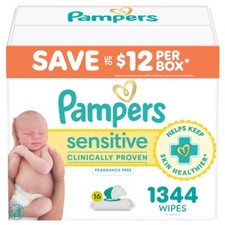 Pampers Sensitive Baby Wipes Select Count