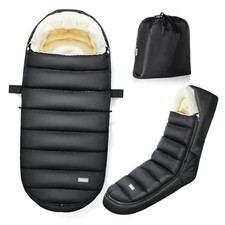Stroller Footmuff, Baby Winter Stroller Bunting Bag with Classic Black