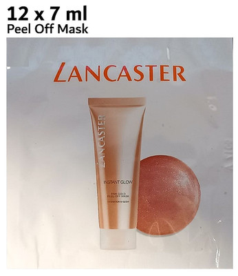 LANCASTER Instant Glow 84 ml Peel-Off Mask Pink Gold Neu 12 x 7 ml Probe-Sachets