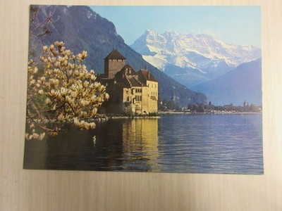 CP AK SCHWEIZ KANTON WAADT MONTREUX CHATEAU de CHILLON DENT du MIDI