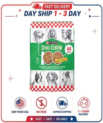 Purina Dog Chow Complete, Dry Dog Food for Adult Dogs High Protein, Real Chicken