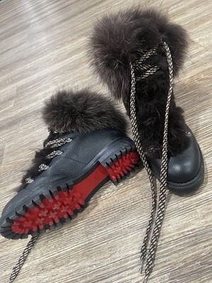 Christian Louboutin EU 37.5 (US 7) NEW WOMEN Black En Hiver