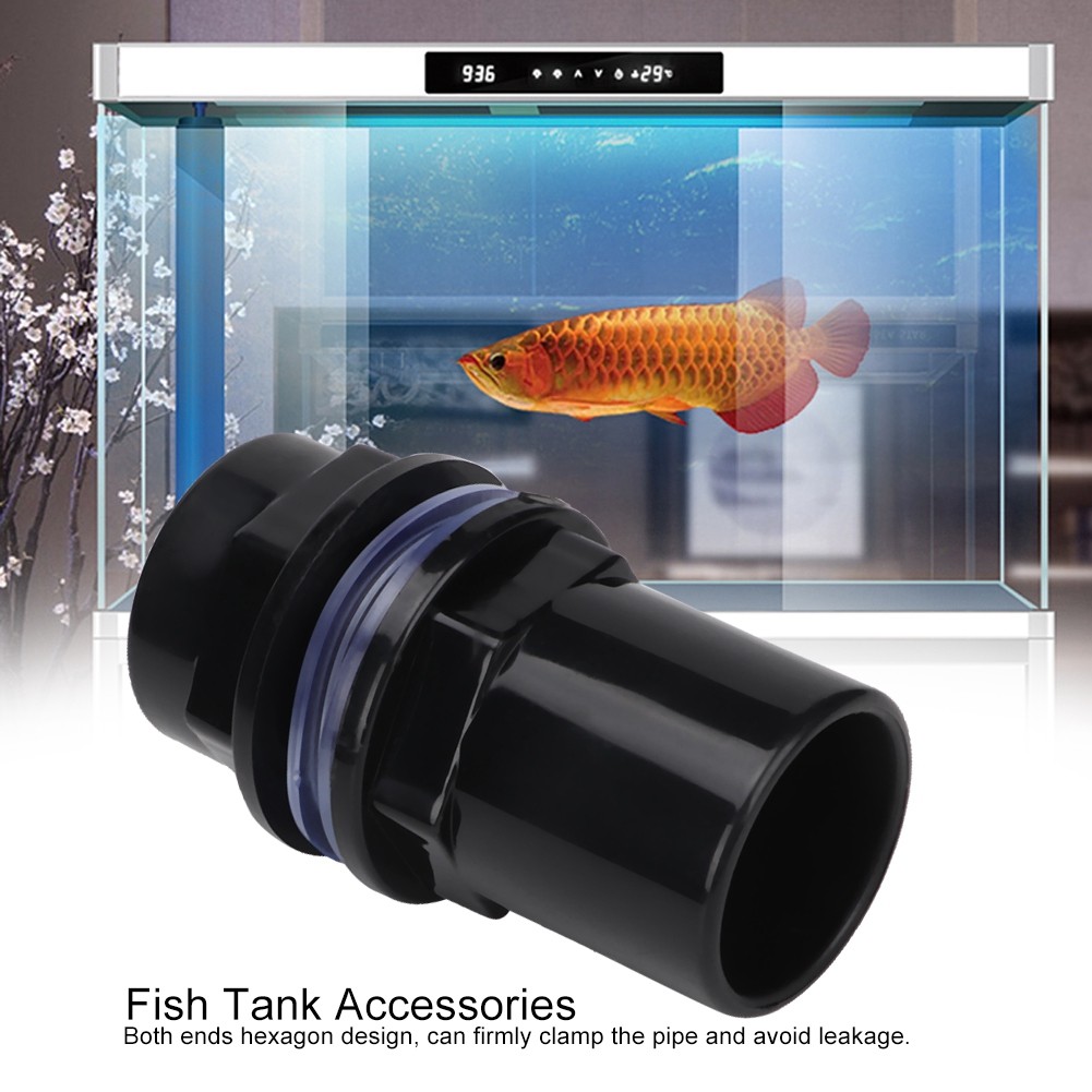 5Pcs/set PVC Aquarium Water Pipe Joint Straight Tube Connector Fish Tank