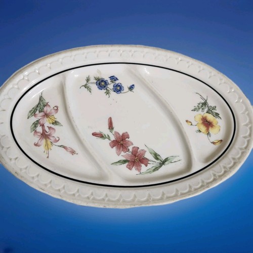 Prairie Mountain Wildflowers Divided Oval platter
