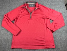 Vineyard Vines Performance Men's Medium 1/4 Zip Pullover Sweater Red/Coral Golf