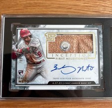 2023 Topps First Career Base Hit Zach Neto Los Angeles RC Auto/99 Graded #FMARZN