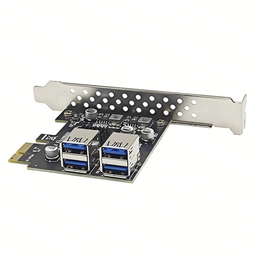 Carte D'Extension USB3.2 GEN1 PCIE 4 Ports USB-A 5 Gbit/S Adaptateur de Car8189 - Photo 2/7