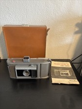 vintage Polaroid Land Camera Model J66. Manual And Carry Case - Untested