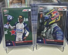 2025 Topps Now F1 Isack Hadjar Rookie First Podium/ Pitlane Points 2 Card Lot