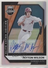 2021 Panini Elite Extra Edition Signatures Peyton Wilson #66 Auto 8x7