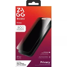 ZAGG InvisibleShield Glass Elite Screen Protector iPhone 16 Pro Max w Privacy