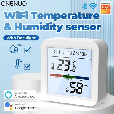 Tuya Zigbee WiFi Temperatur Feuchtigkeit Sensor Hygrometer Thermometer Detektor