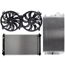 Electric Radiator Condenser Cooling Fan Kit For Nissan Altima 07-18 Maxima 16-18
