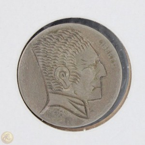 1936 Hobo Buffalo 5c Nickel Frank Brazzell Like Dick Tracy -E546