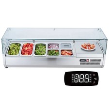 Refrigerated Condiment Prep Station, 140 W Countertop Refrigerated Condiment St