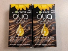 (2 LOT) Garnier Olia Highlights Hair Color Dye H03 For Brunettes No Ammonia NEW
