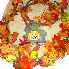 decorations 3 PC Assorted garland,wreath,pumpkin Halloween