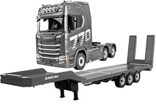 1:18 Amewi RC-Scania 770S Sattelzug-Set, LKW + Auflieger Silber voll  Funktion