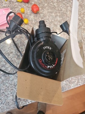 Intex 66619E Air Inflator Quick Fill 110 120 Volt AC Electric Pump
