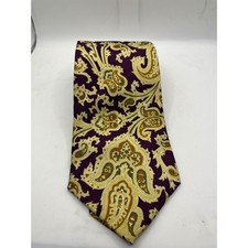 Pierre Balmain Paris Silk Paisley Tie Mens