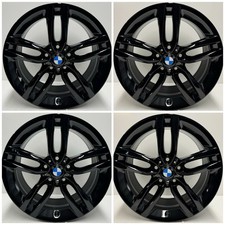 BMW 1 2 Series 461M 18” Alloy Wheel Set Refurbished Gloss Black F20 Genuine