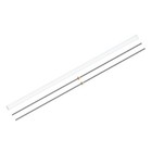 2 Pcs 850mm Tr8X1 Power Screw with Brass Nuts and Plastic Tube, Silver