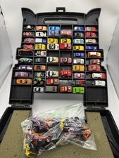 Vintage 1988 Galoob Micro Machines Big Rig Carry Case Loaded w/ 65 Cars Lot
