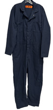 VTG Red Kap Men's Work Coveralls Overalls Jumpsuit Size 46 Long Navy 32" Inseam