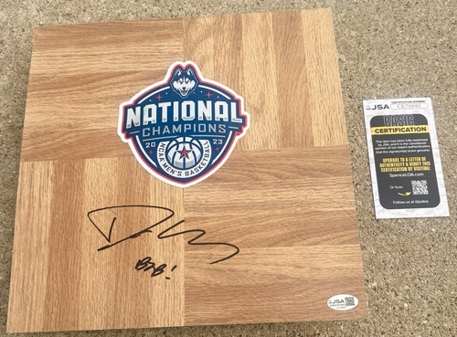 DANNY HURLEY SIGNED 12X12 Floor Tile JSA COA UCONN HUSKIES National Champions 23 - Afbeelding 1 van 2