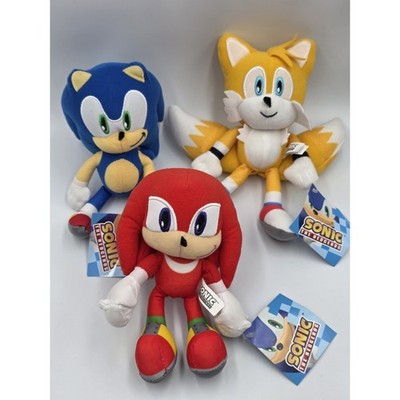 Sonic the Hedgehog Plush Doll Set of 3 Stuffed Animal Toy 8'' Authentic SEGA NWT